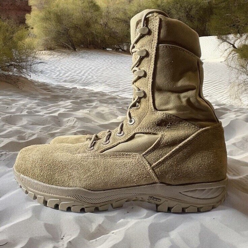 Belleville C312 ST Coyote Men’s Suede Hot Weather Steel Toe Tactical Boots 11.5